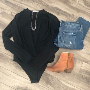 Zara V-Neck Body Suit